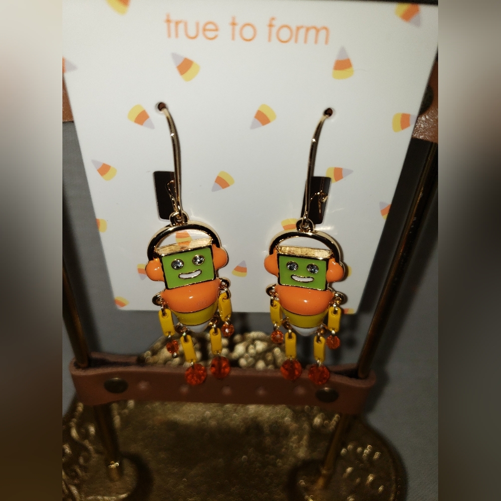 Colorful Robot Earrings